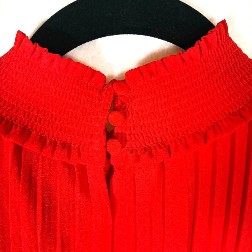 Nanette Lepore NWT Women's Mock Neck Sleeveless Pleated Maxi Dress Size‎ 10 - Picture 9 of 9